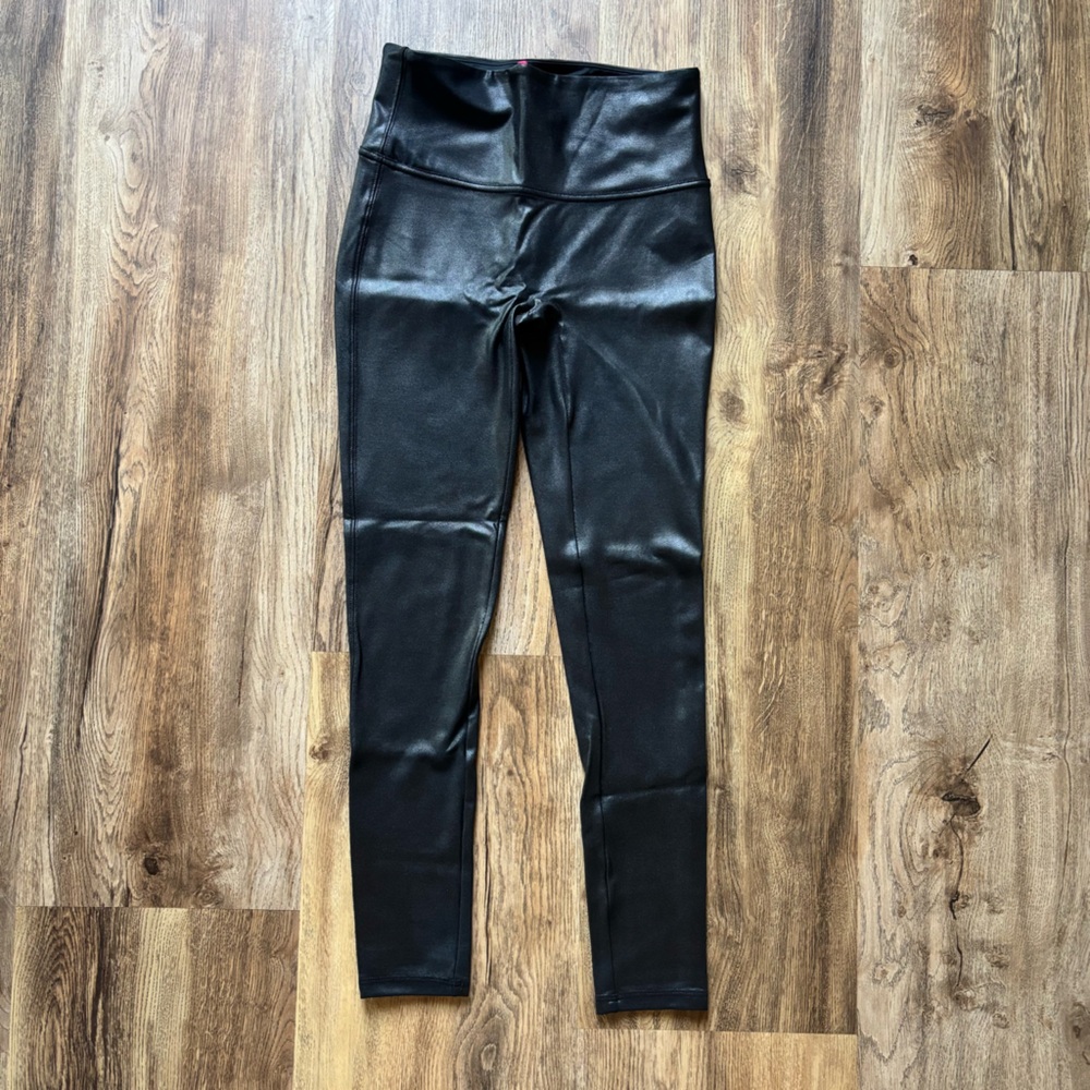 Black Shiny Spanx Leggings
